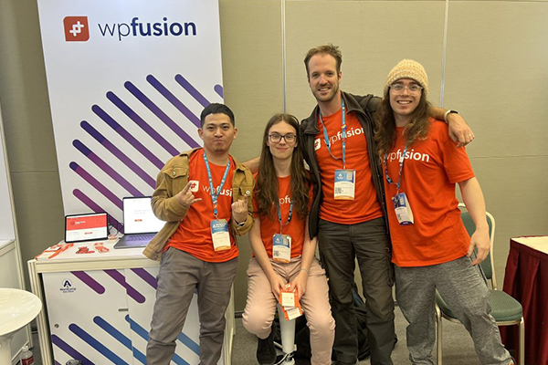 LevelUp team at a WP Fusion event