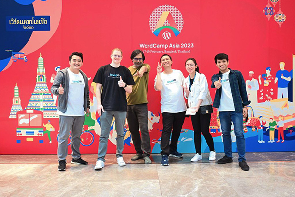 LevelUp team at WordCamp Asia 2023